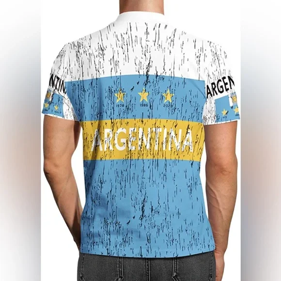 New Mens World Cup Polo Shirt Team Argentina - Picture 2 of 2